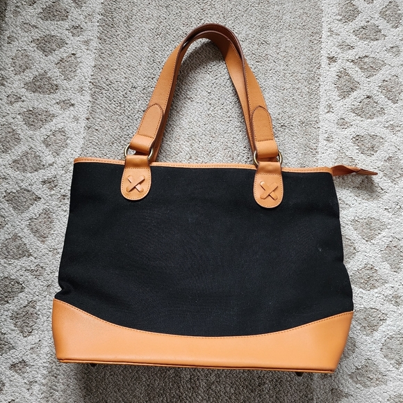 Ardleigh Elliott Faithful Friends Shih-Tzu Leather Canvas Tote - Picture 10 of 16